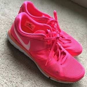 Neon pink Nike Shoes Size 10